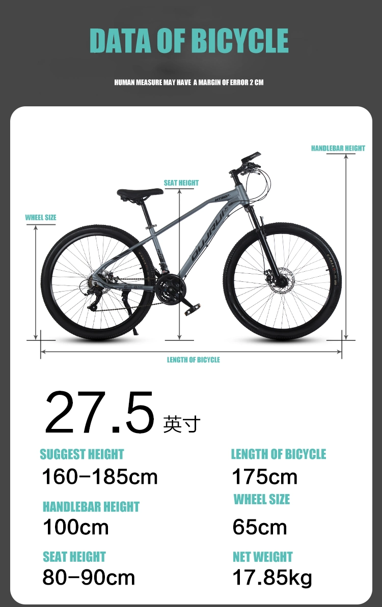 27.5 Inch Lightest Aluminium Mountain Bike Alloy Fork Downcountry Mountain Bike 2